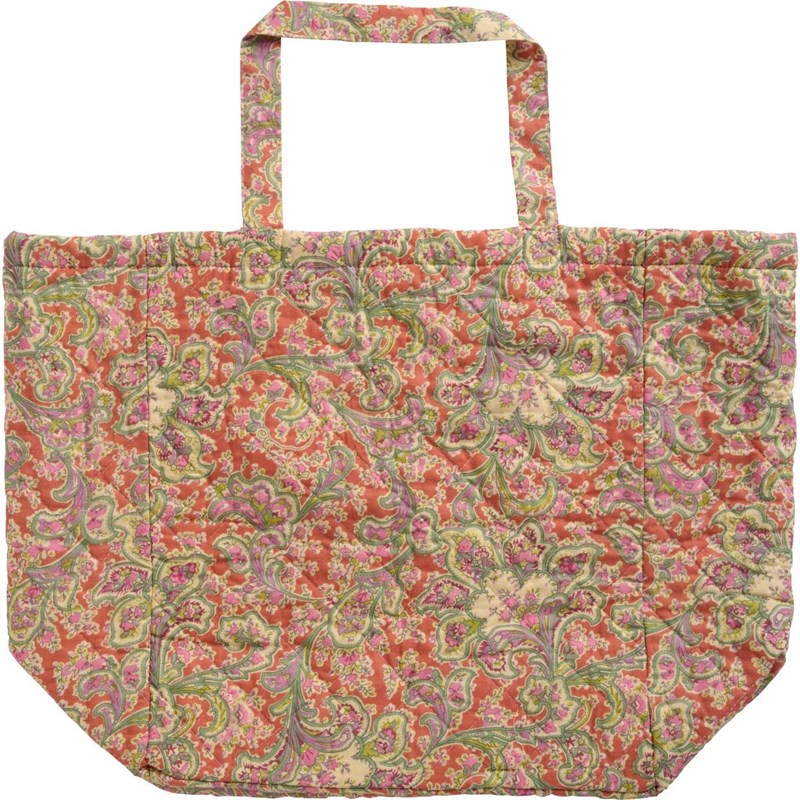 Ib Laursen Shopper Quiltet Grön/Orange 1