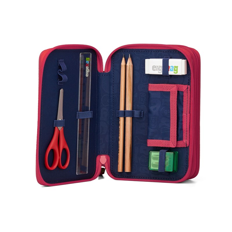 Ergobag Penalhus Maxi Bearicorn Rød/lyserød 3