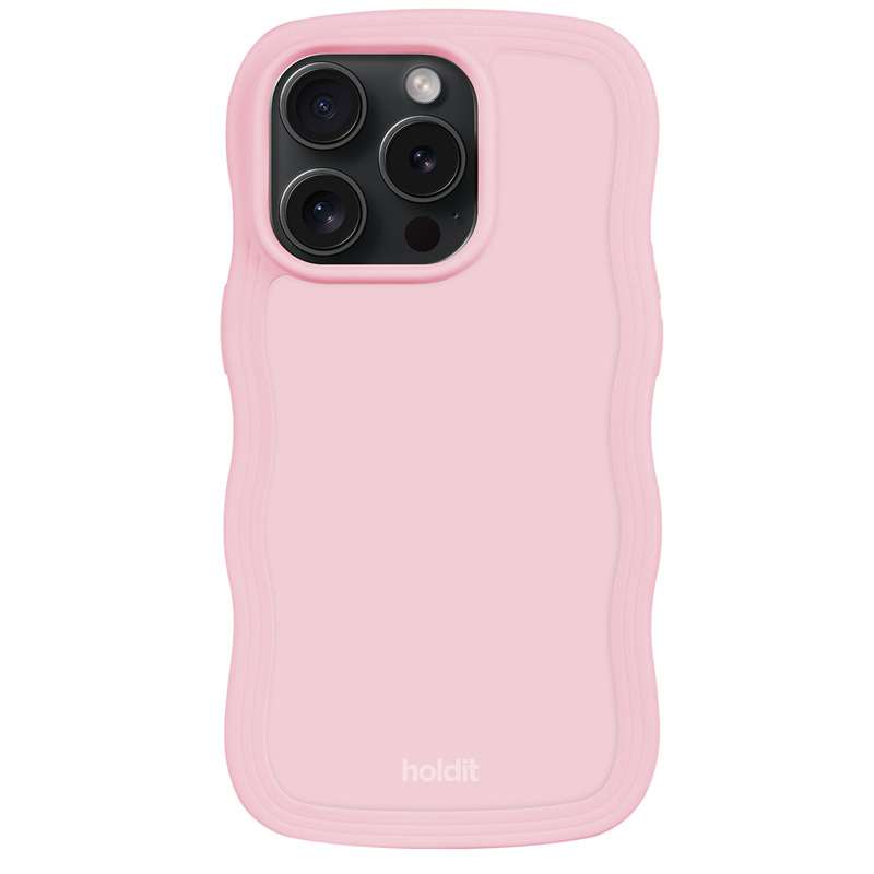 Holdit Mobilfodral Wavy Rosa Iphone 15 ProMax 1