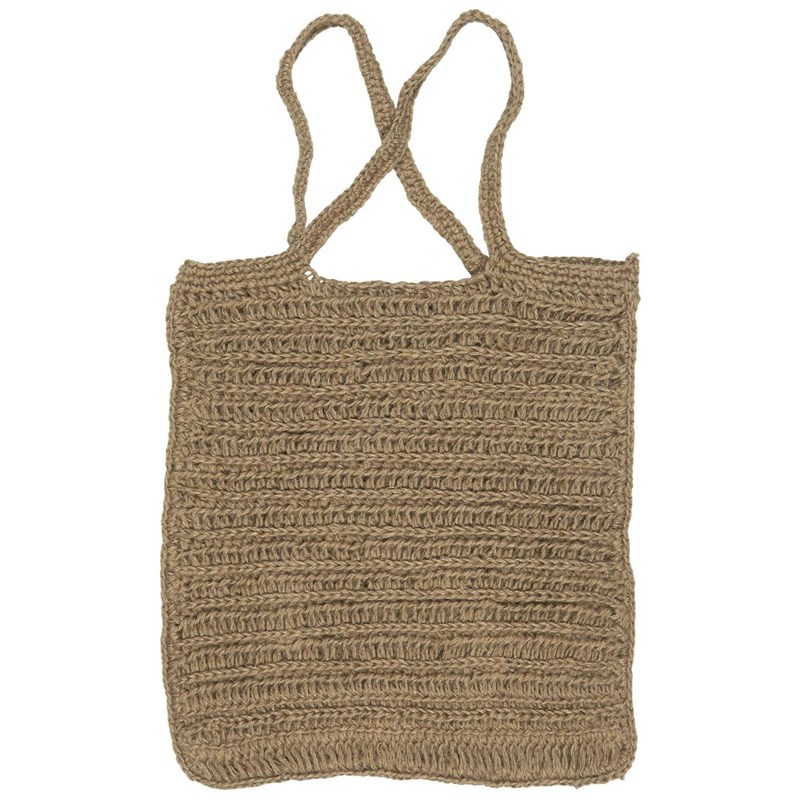 Ib Laursen Totebag Virkad väska säckväv Natur 1