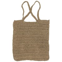 Ib Laursen Totebag Virkad väska säckväv Natur 1