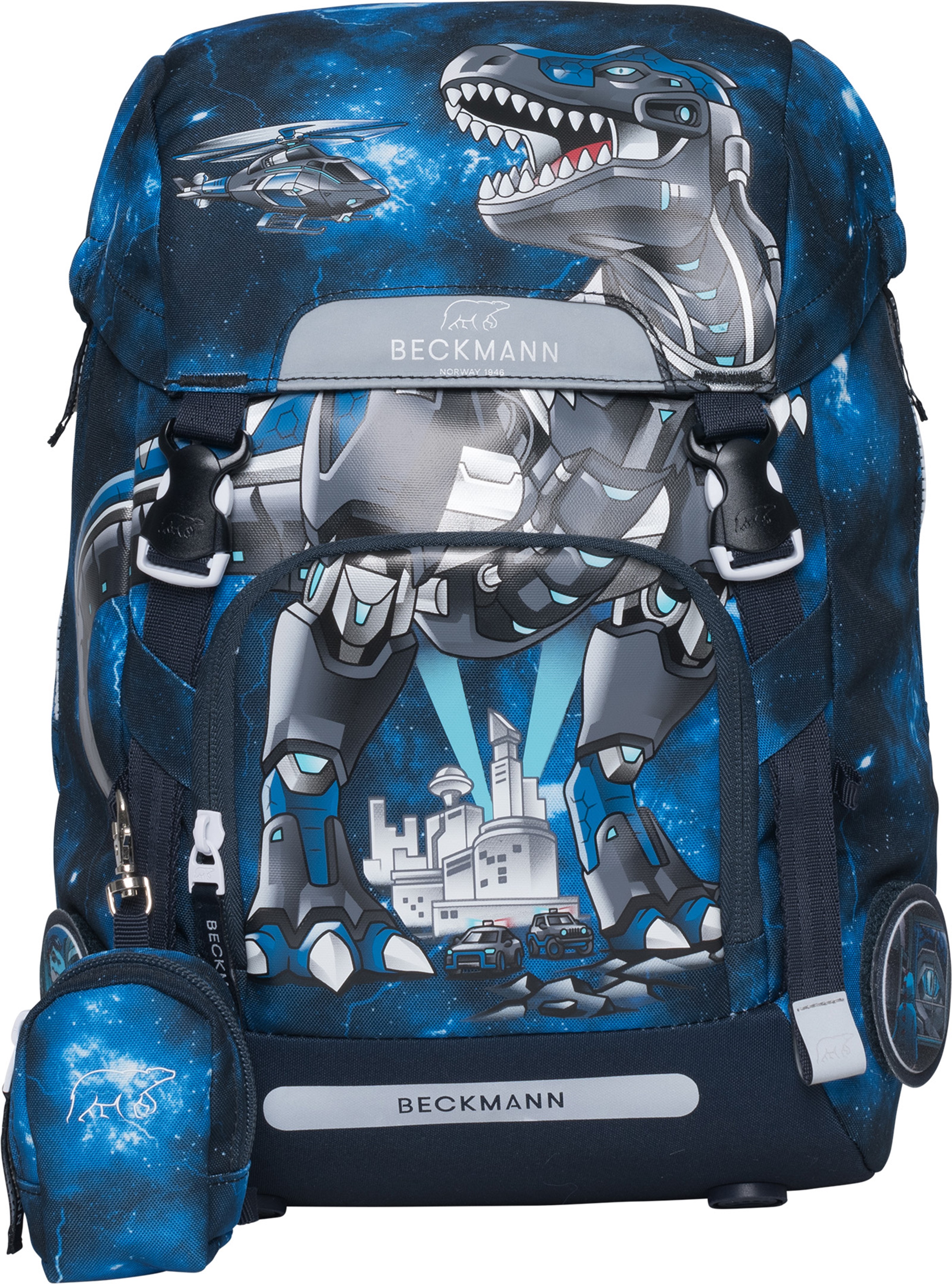Beckmann Skoletaske Classic Tech Rex