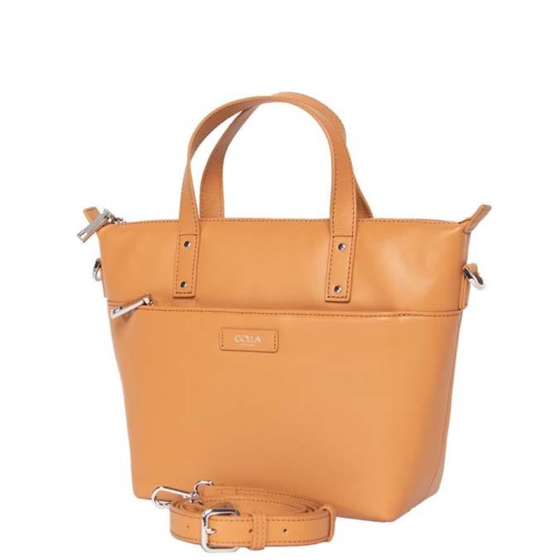 Golla Håndtaske Carina Cognac/brun 4