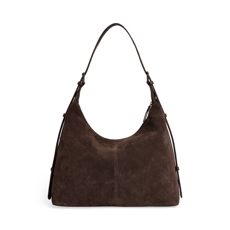 MARKBERG Skuldertaske TribecaMBG Suede M. Brun 14" 5