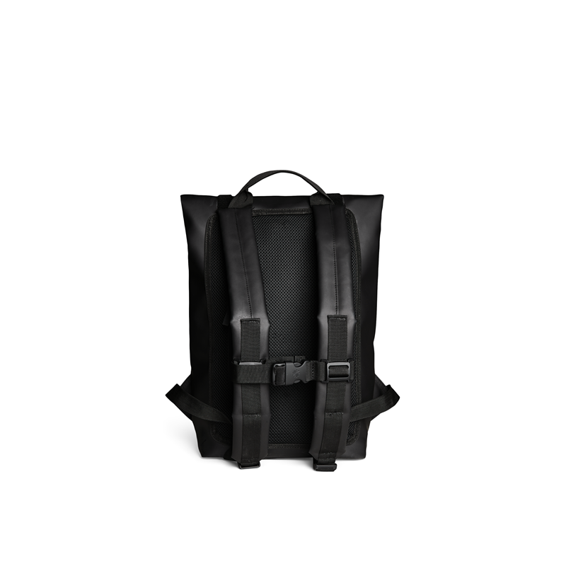 RAINS Rygsæk Velcro Rolltop Backpack Sort 15" 3