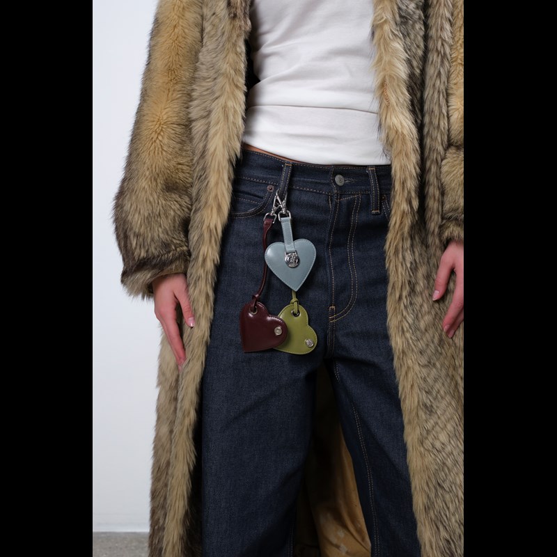 Adax Bag charm hjerte Victoria Grå 2