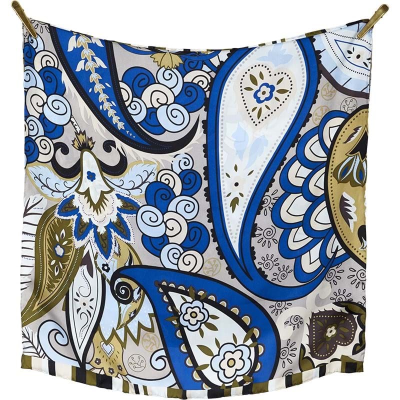 Bella Ballou Tørklæde Boho Blå/Grøn 1