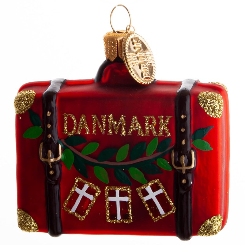 Brink Nordic Julekugle Kuffert Danmark Rød 1