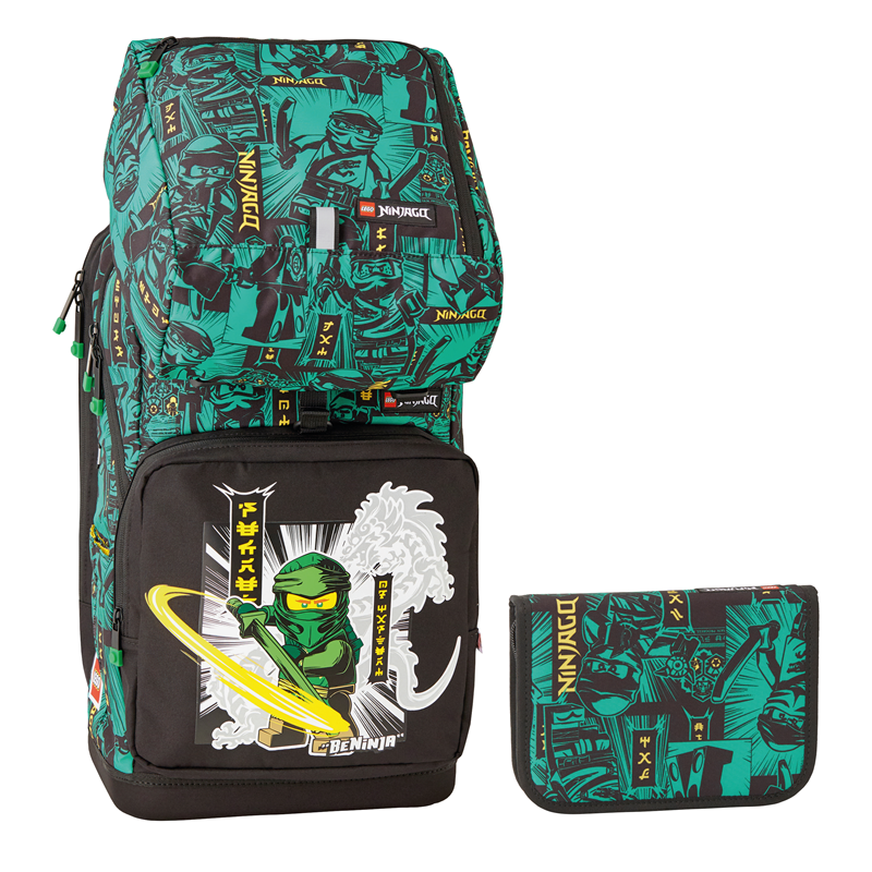 LEGO Bags Skolväskeset Maxi+ Ninjago Grön/Svart 1