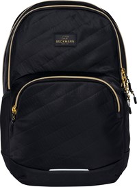 Beckmann Skolväska Sport Jr Black Gold Svart Quilt 1