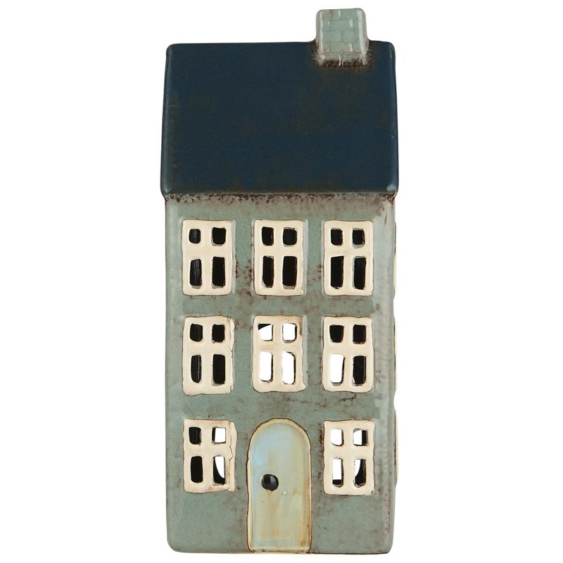 Ib Laursen Ljusstake Hus Nyhavn Blå/Grön 1