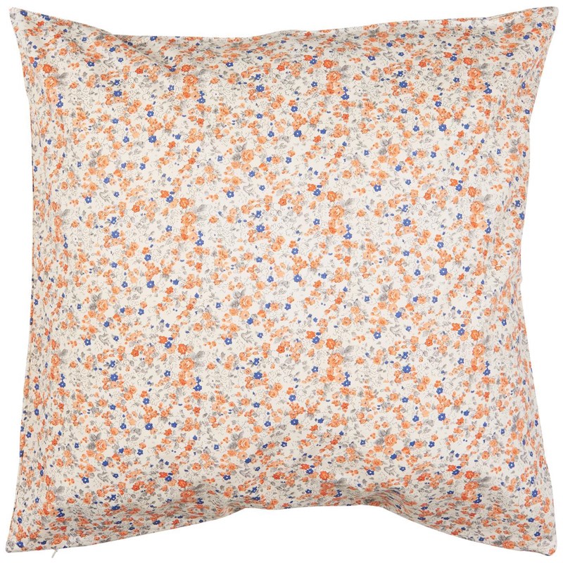 Ib Laursen Kuddfodral Anette Orange blomma 1