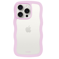Holdit Mobilfodral Wavy Transparent Lila iPhone 14 Pro 1