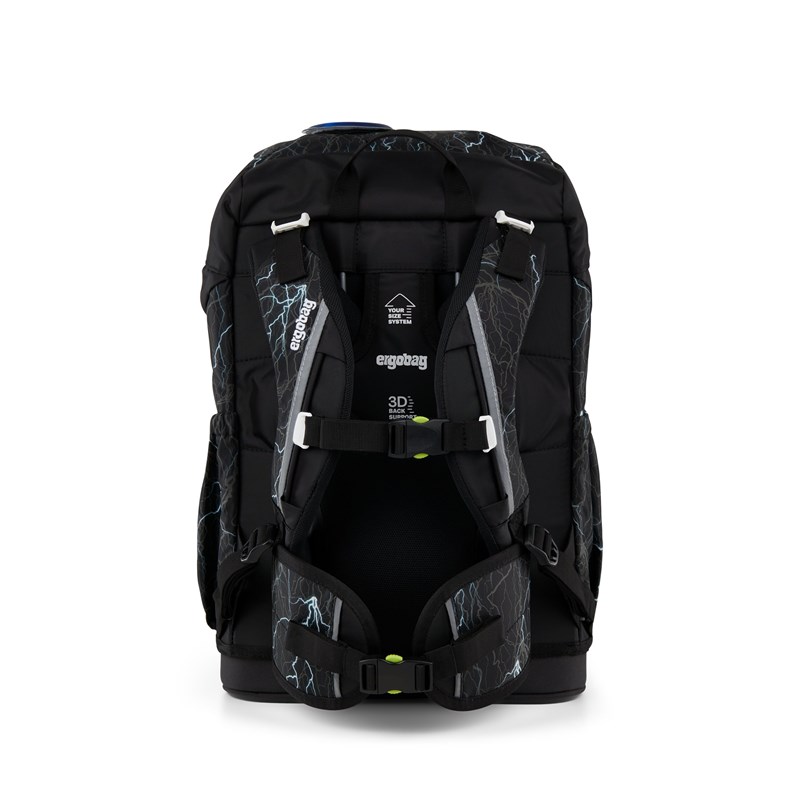 Ergobag Skoletaske Flex Super Reflect Sort m/mønster 4