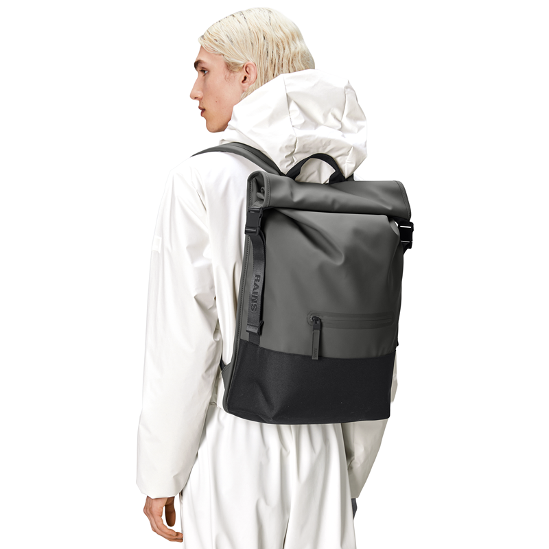 RAINS Ryggsäck Trail Rolltop Grå 2