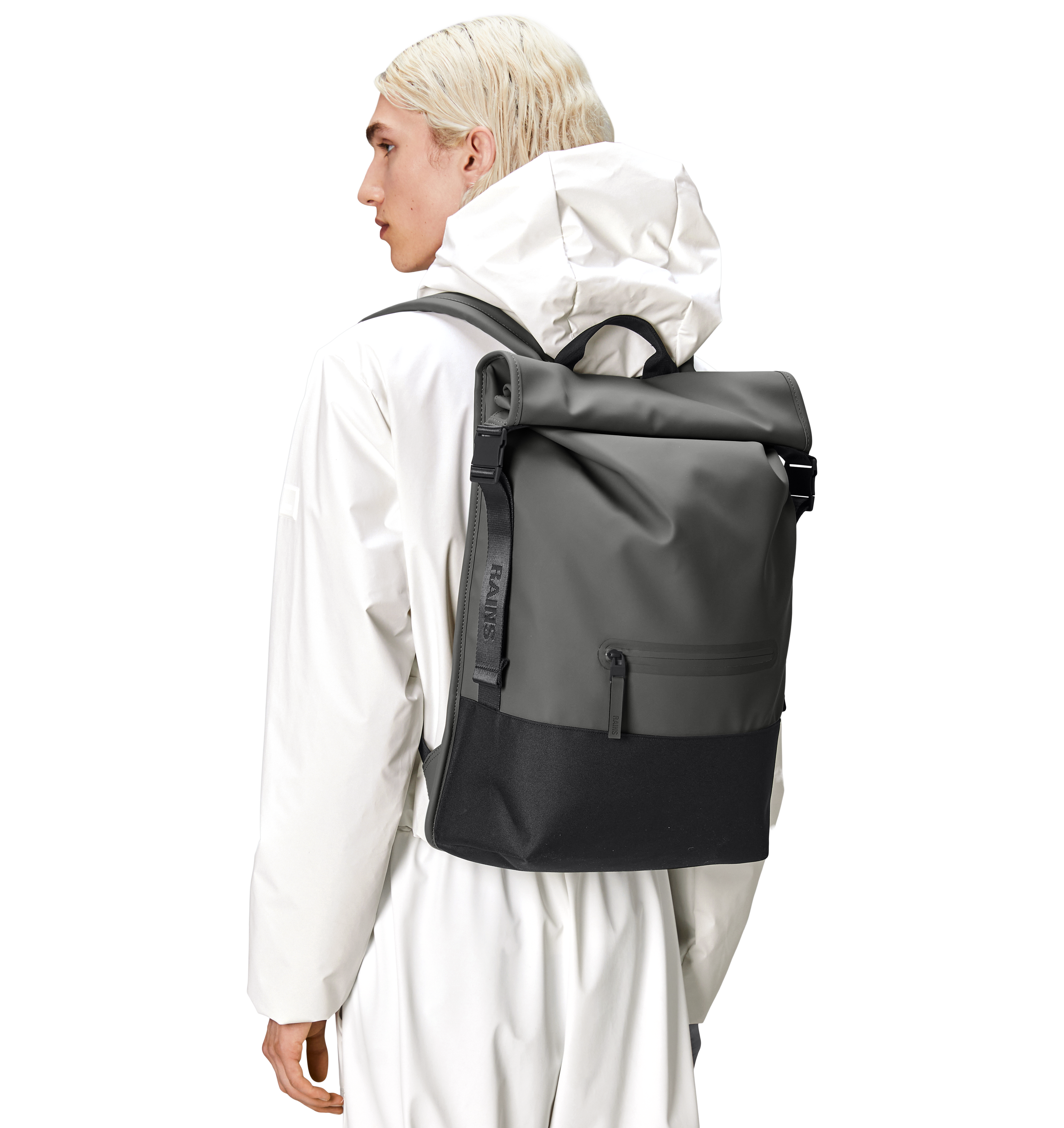 RAINS Rygsæk Trail Rolltop Backpack Grå 2