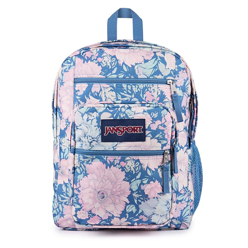 JanSport Ryggsäck Big Student Blå blomma 15" 1