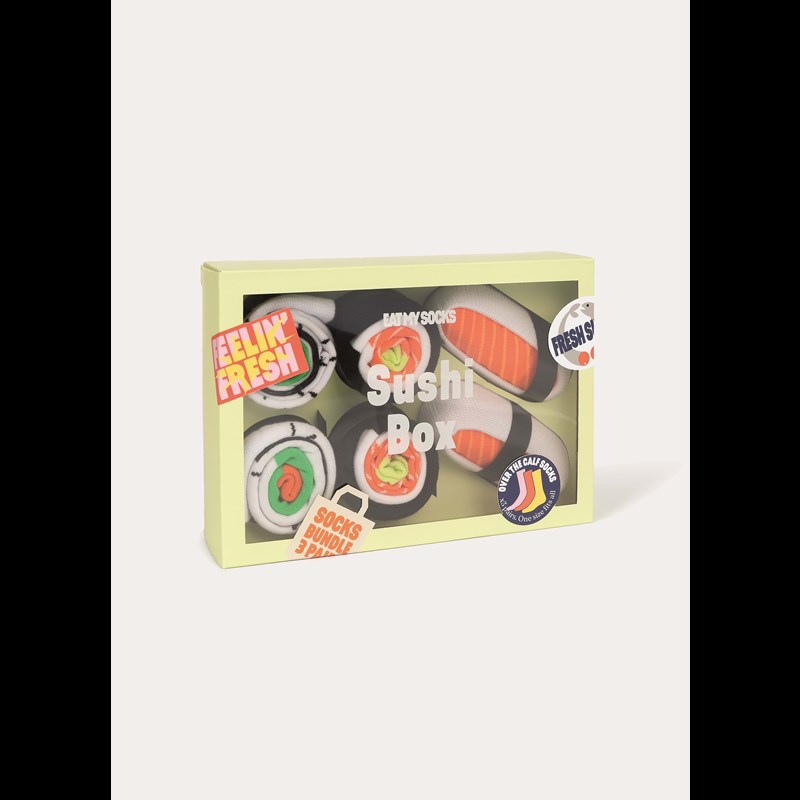 Eat My Socks Strømper Sushi Box 3-pak Multi 5