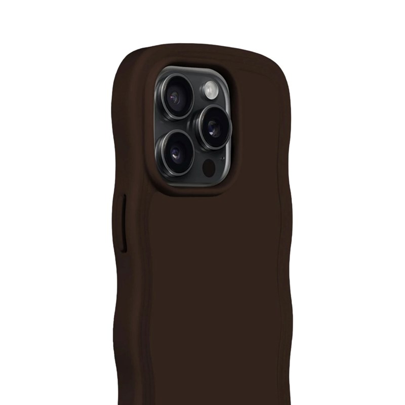 Holdit Mobilcover Wavy Brun Iphone 15 Pro 3