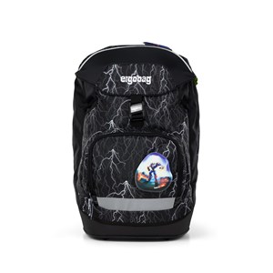 Ergobag Skolväska Prime Super Reflect Svart med mönster