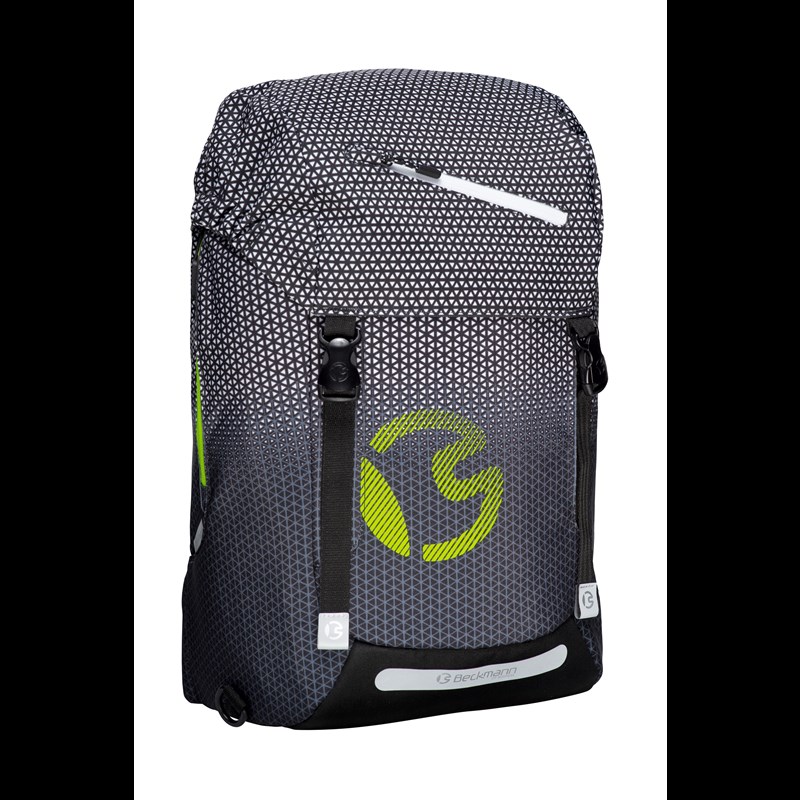 Beckmann Skoletaske Classic 28  Sort mønster 4