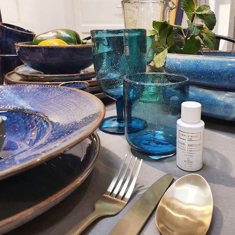 Miqura Håndgele Sanitizer White Musk Hvid/Guld 2