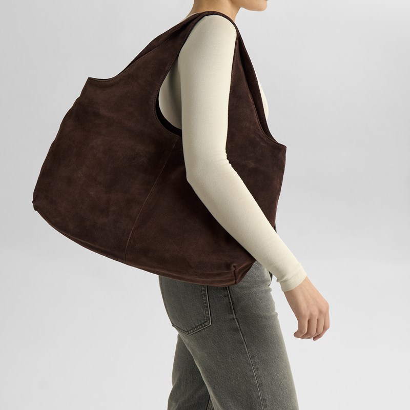 MARKBERG Shopper Laurinembg Suede M. Brun 14" 2