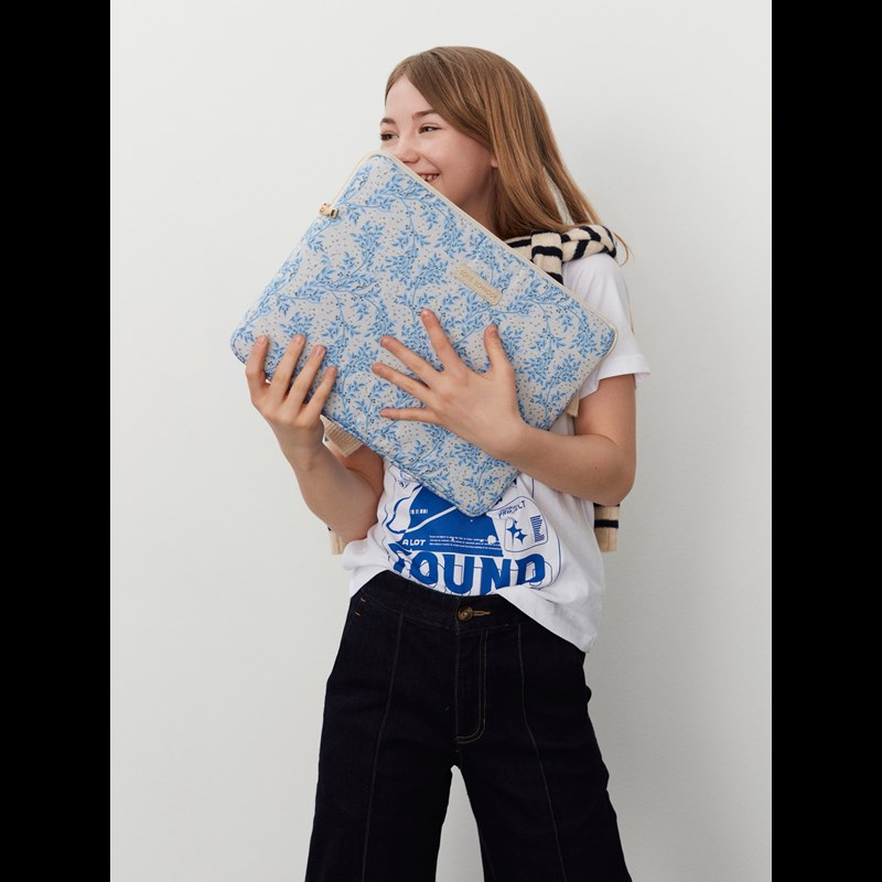 Sofie Schnoor Computer sleeve Blå blomma 14" 6