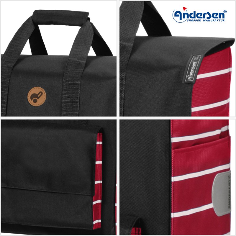 Andersen Scala Shopper Jella Sort/Rød 5