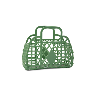 Sun Jellies Håndtaske Retro Basket Mini Oliven