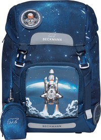 Beckmann Skoletaske Classic Space Missi Air blue 1