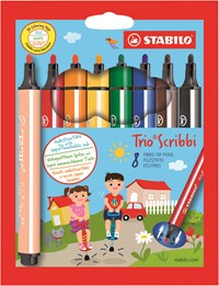 STABILO Tuscher Trio Scribbi 8-pack Multi