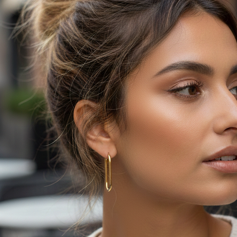 Conmé Øreringe Berlin Large Guld 2