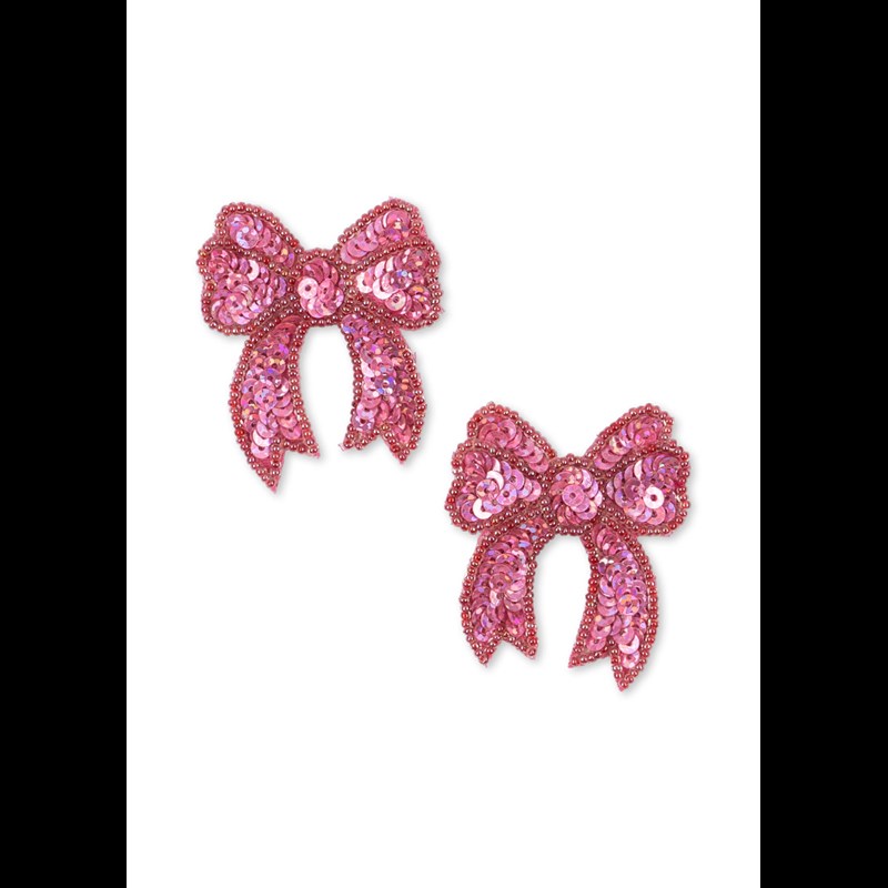 Konges Sløjd Hårspænde Sequin Bow 2-Pak Pink 3