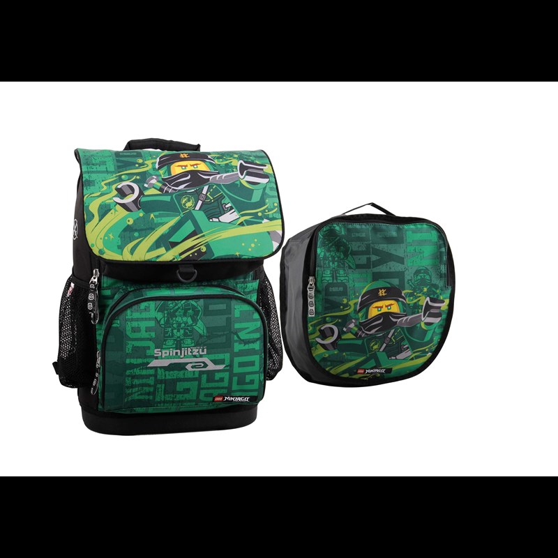 LEGO Bags Skoletaske Optimo Ninjago Grøn mønster 1