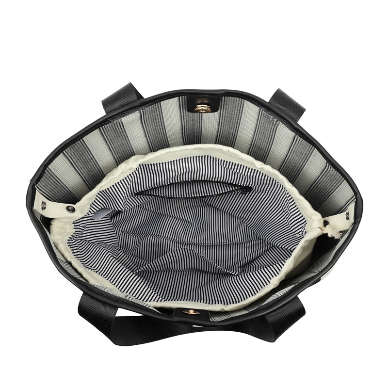 Conmé Shopper Kornelia Svart med rand 6