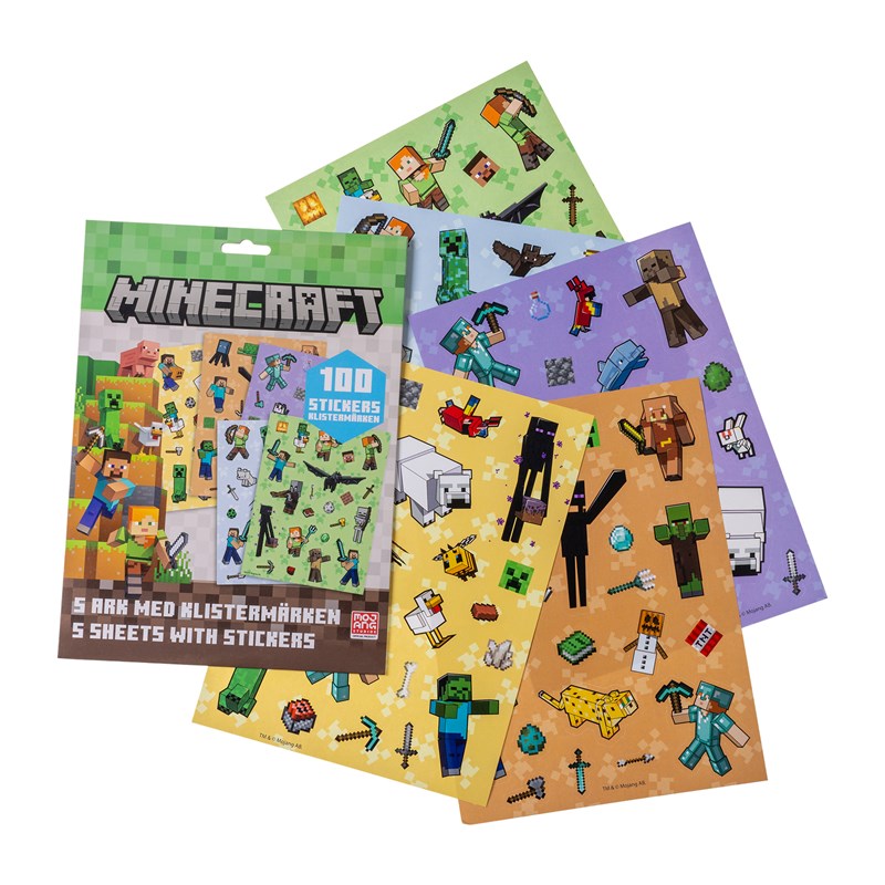 Minecraft Klistermärkesset Minecraft Grön 1