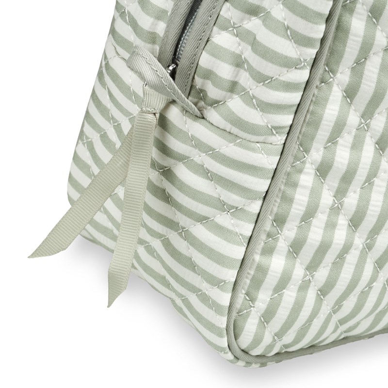 Karen Toilettaske  Hvid/grøn 6