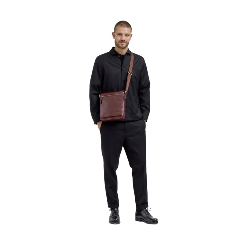 Jost Skuldertaske S Skagen Brun/rød 2