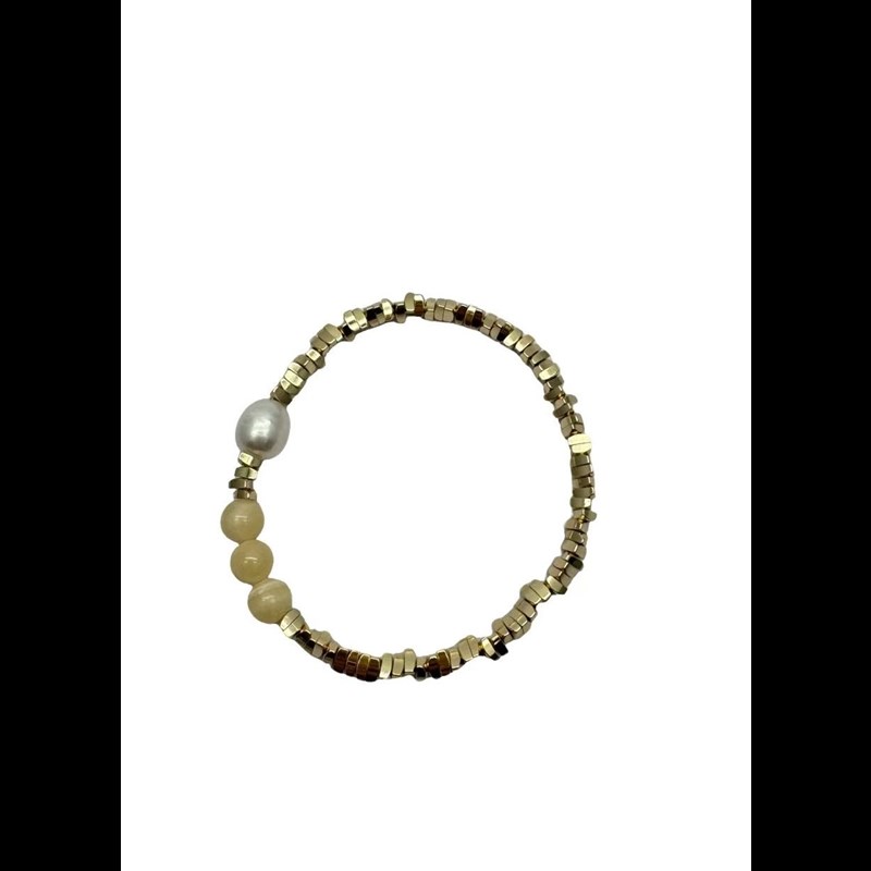 Conmé Armbånd Frida Pearl Gul