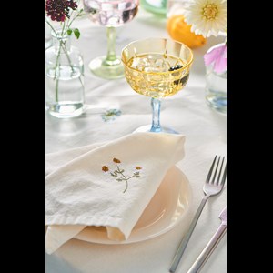 Ib Laursen Stofserviet Flora Creme alt image