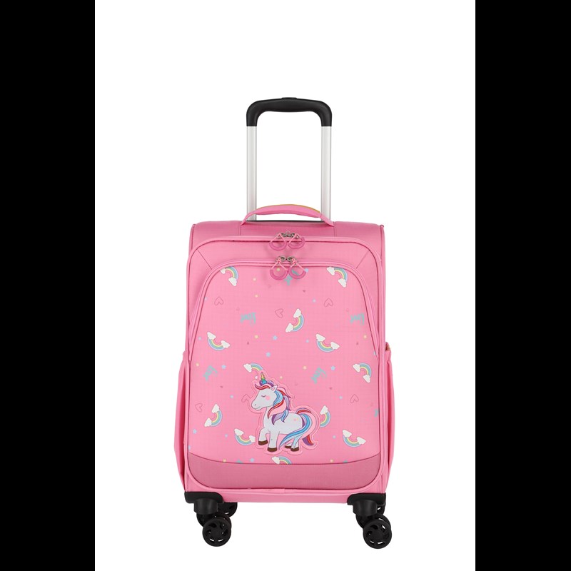 travelite Børnekuffert Unicorn Pink Str M 1