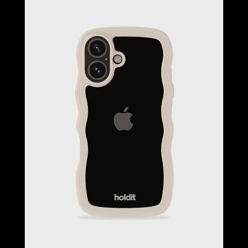 Holdit Mobilfodral Wavy Beige Iphone 16 Plus 2