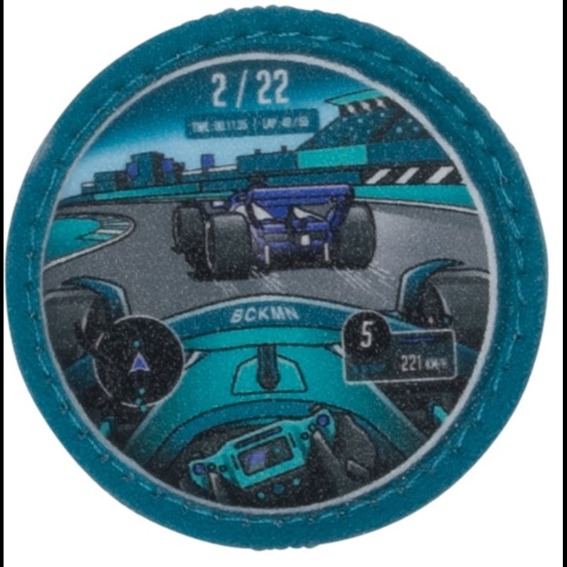 Beckmann Mini-rygsæk m/ buttons Sort-lyseblå 3