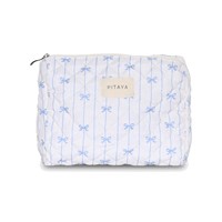 PITAYA Kosmetikpung M Blue Bow Blå/hvid