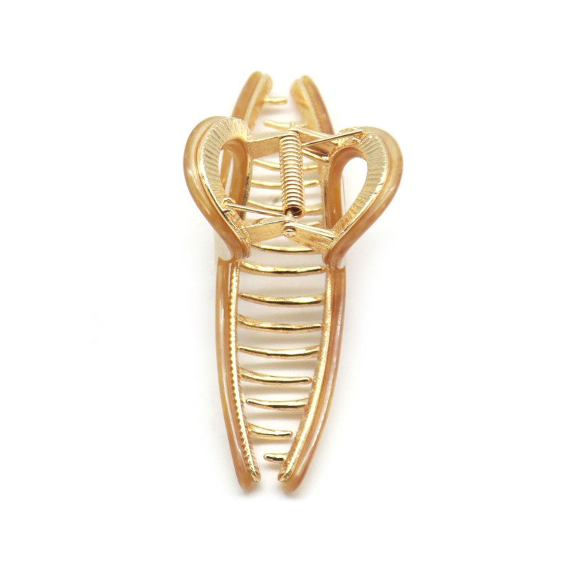 Conmé Hårspänne Rina, ljusbrun Konjak 4