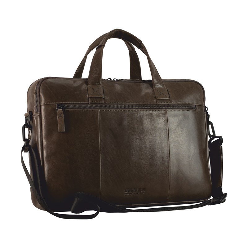 Leonhard Heyden Computertaske Porto 2 Room Gråbrun 15" 3