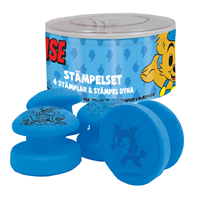 Bamse Stempelsæt 4 stk. Bamse Blå/orange 1