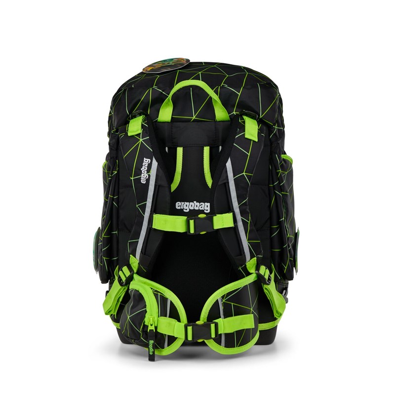 Ergobag Skolväskeset Pack CyBear Race Svart/Grön 5