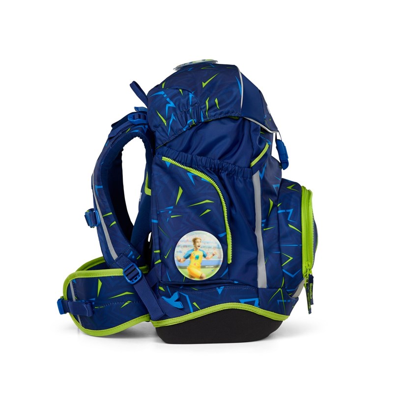 Ergobag Skoletaskesæt Pack Front Run Blå/Grøn 4